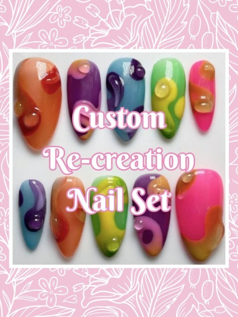 💅 Custom Re-Creation Press-On Nails (Made to Order)
